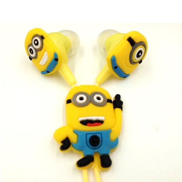 satin al cilgin me kulakliklar perakende kutulari ile minyon kulaklik sevimli karikatur kulaklik sekilli minion kulakliklar ucretsiz epacket tl15 36