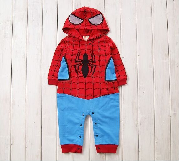 Disfraces Hot Spider-Man al bebé recién nacido mamelucos Cuerpo Menino para  Halloween ropa de Navidad