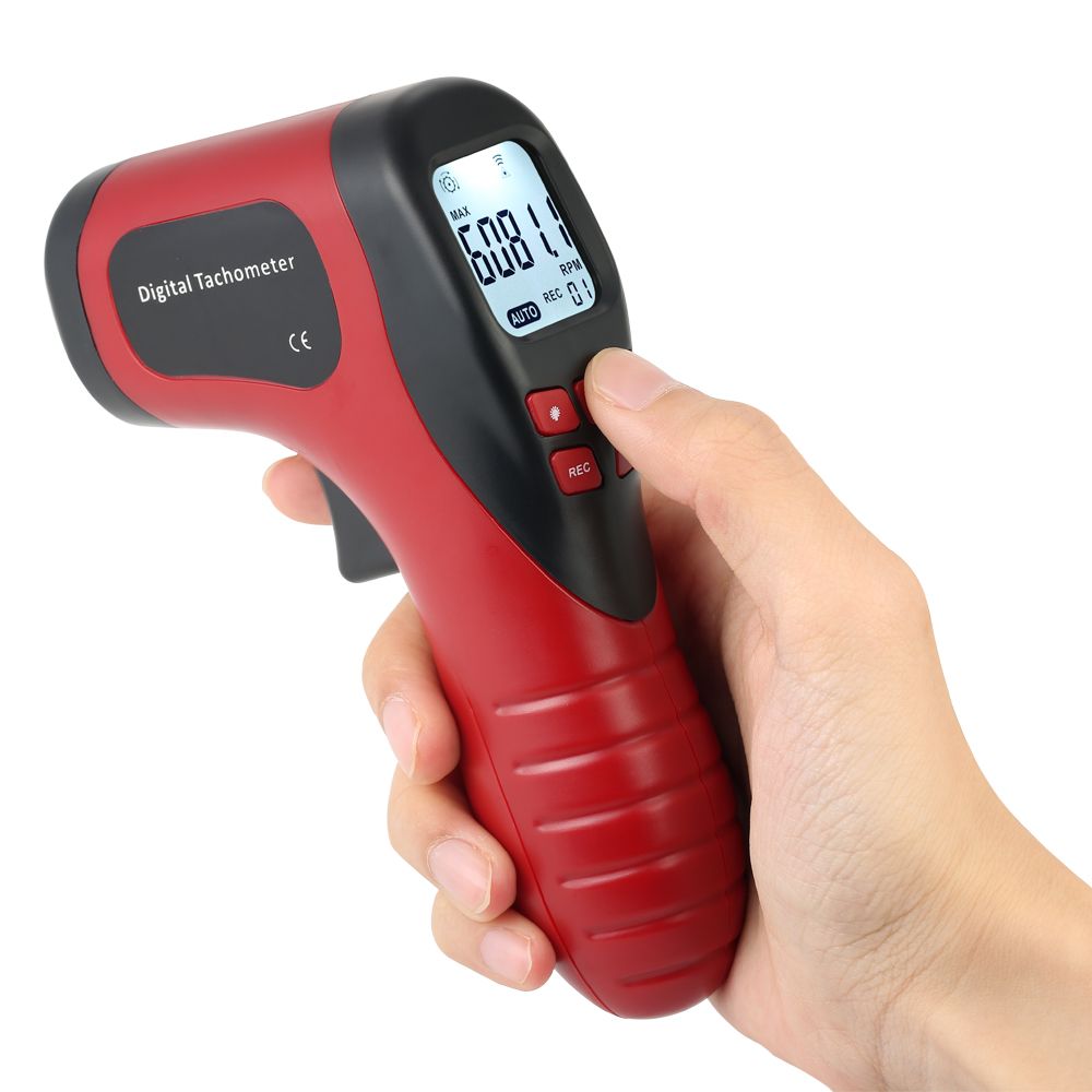 Digital láser sin contacto tacómetro RPM Tach Speed Tester Medidor 2.5-99999RPM Digital láser sin contacto tacómetro RPM Tach Speed Tester Medidor 2.5-99999RPM