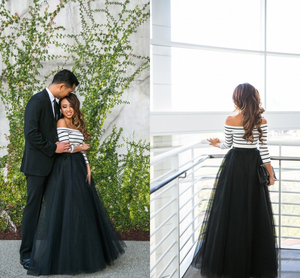 2020 Floor Length Black Tulle Skirts For Women High Waisted Fluffy