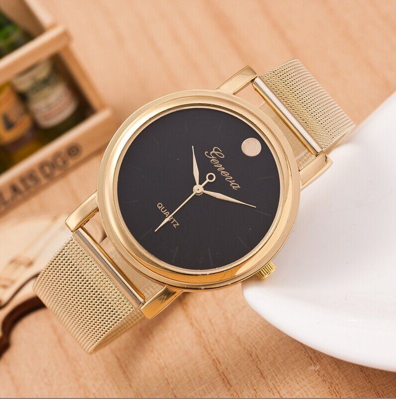 golden belt watch