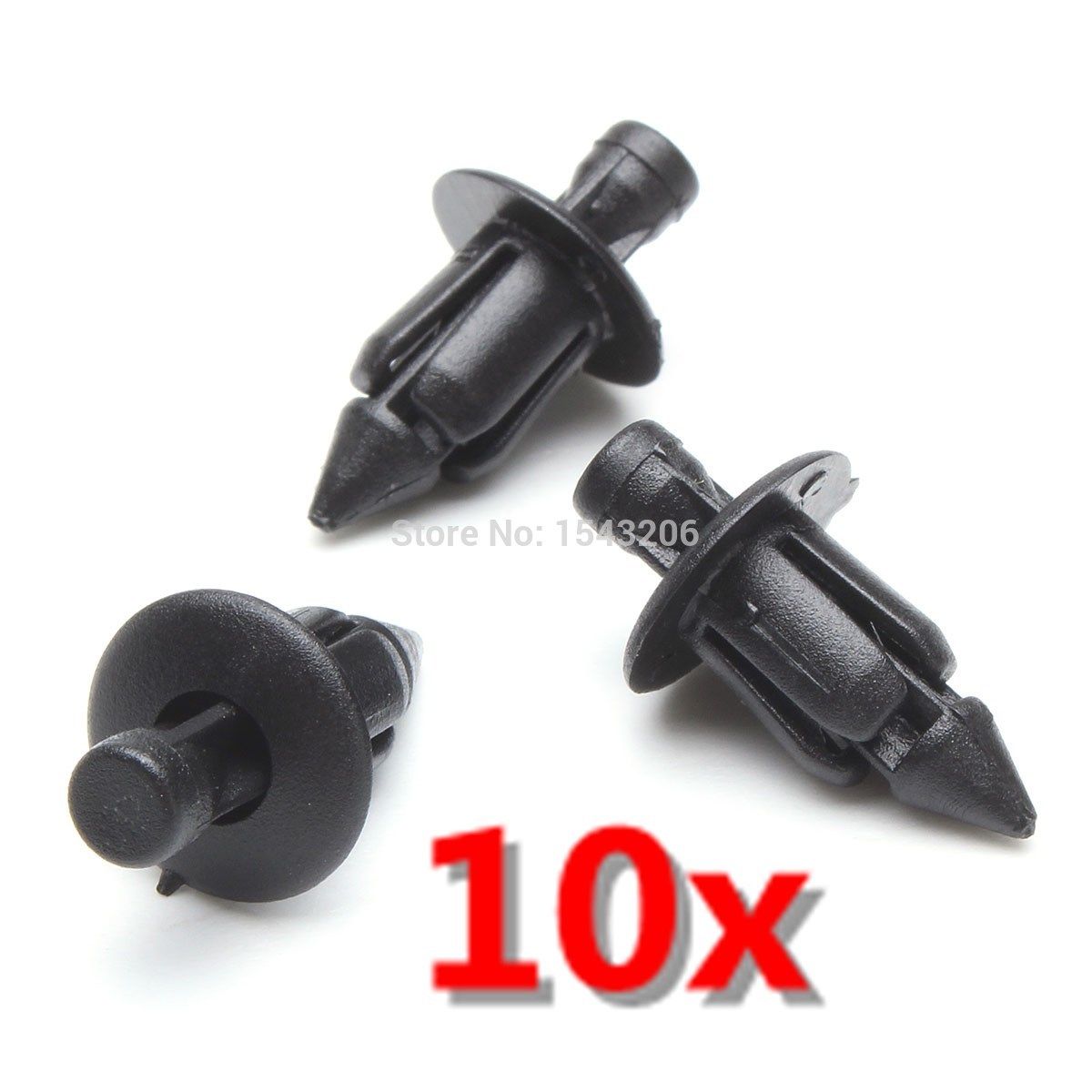 Motorcycle Plastic Fairing rivets Fasteners 6mm Pack of 10 Honda Yamaha Suzuki