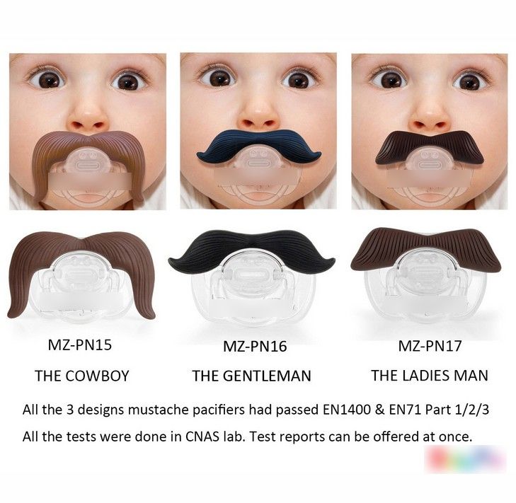 Acheter Bebe Drole Barbe Haute Qualite Europe Mode Sucettes Infantile Garcons Filles Dessin Anime Mignon Moustache Tetine Enfants Nourrissant De 50 55 Du Star Baby Fr Dhgate Com