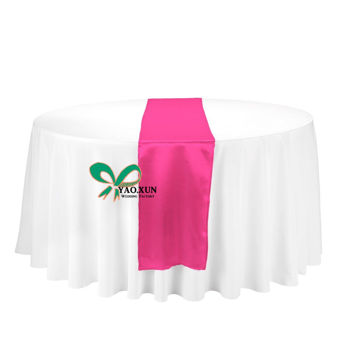 hot pink table runner