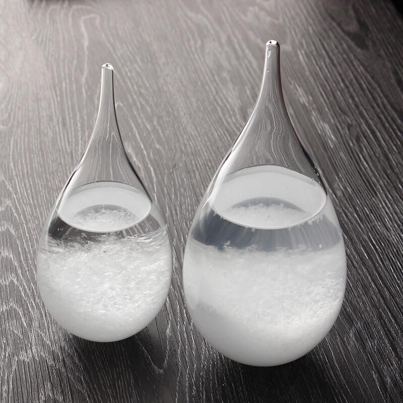 Glass Bottle Gift  DIY Details about   Desktop Weather Forecast Crystale Water Shape Storm 
