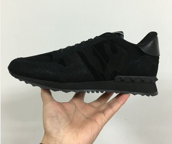 ladies black designer trainers