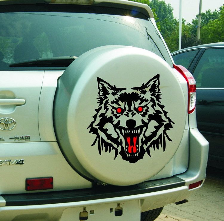 2020 Wolf Car Sticker Whole Body Decals Running Wolf Personalized