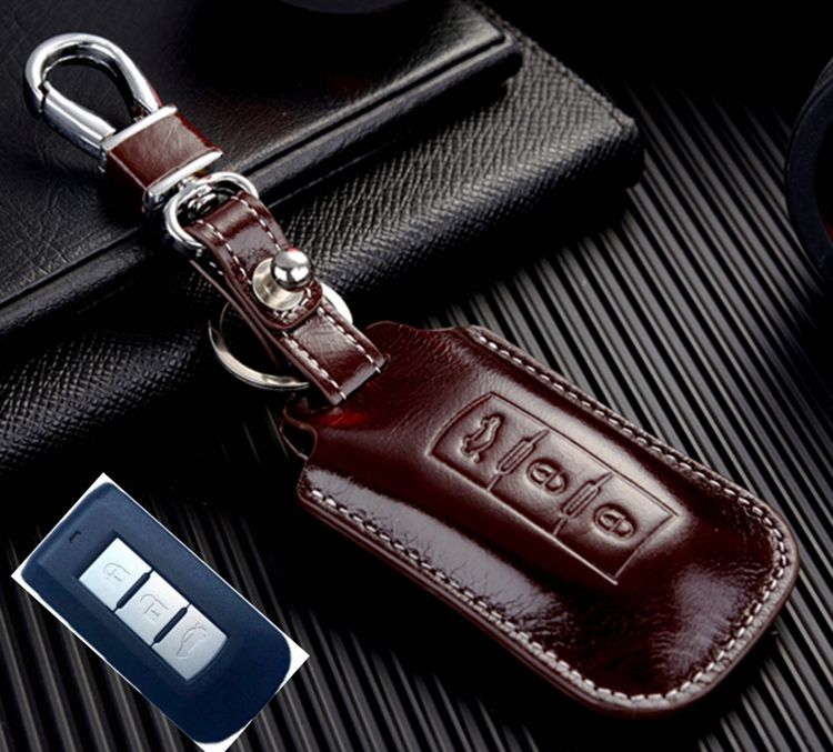 MISTUBISHI COLT MADE IN UK LEATHER KEY RING FREE POST!
