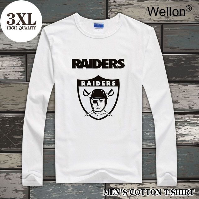 Al por marca original Raiders Otoño Invierno Hombre Camisetas No ninguna deformación