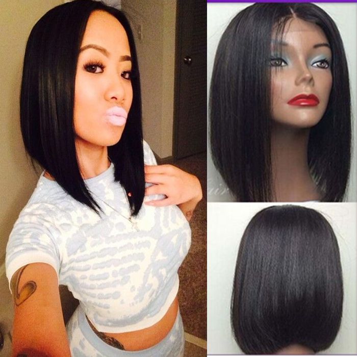 Bob Lace Front Human Hair Wigs Glueless Short Lace Front Wigs Full