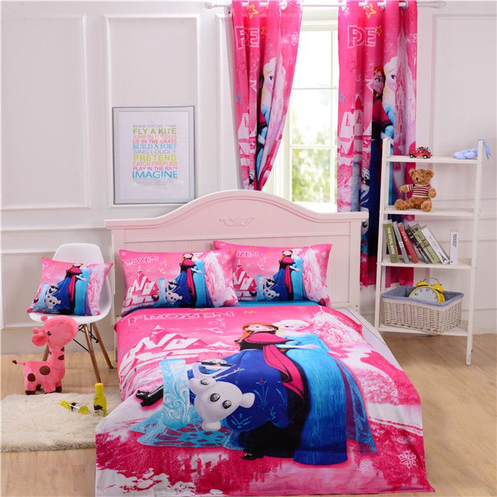 One Stop Shopping Frozen Bedding Curtain Duvet Cover Sheet Pillow