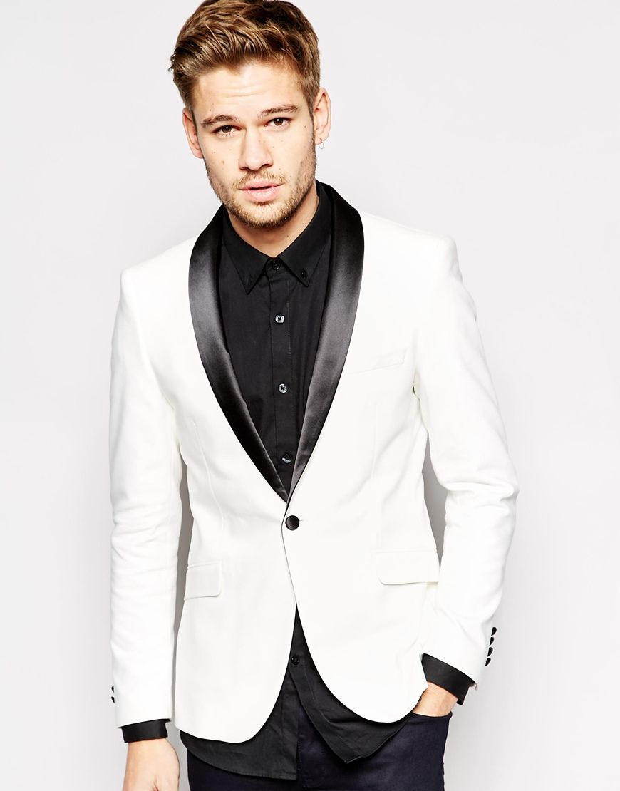 Compra Hermoso Esmoquin Blanco Chaqueta Con Pantalón Negro Mantón Dos  Piezas Trajes Para Hombre Personalizado Slim Fit Padrinos De Boda Trajes  Chaqueta + Pantalones Barato | Entrega Rápida Y Calidad | Es.Dhgate