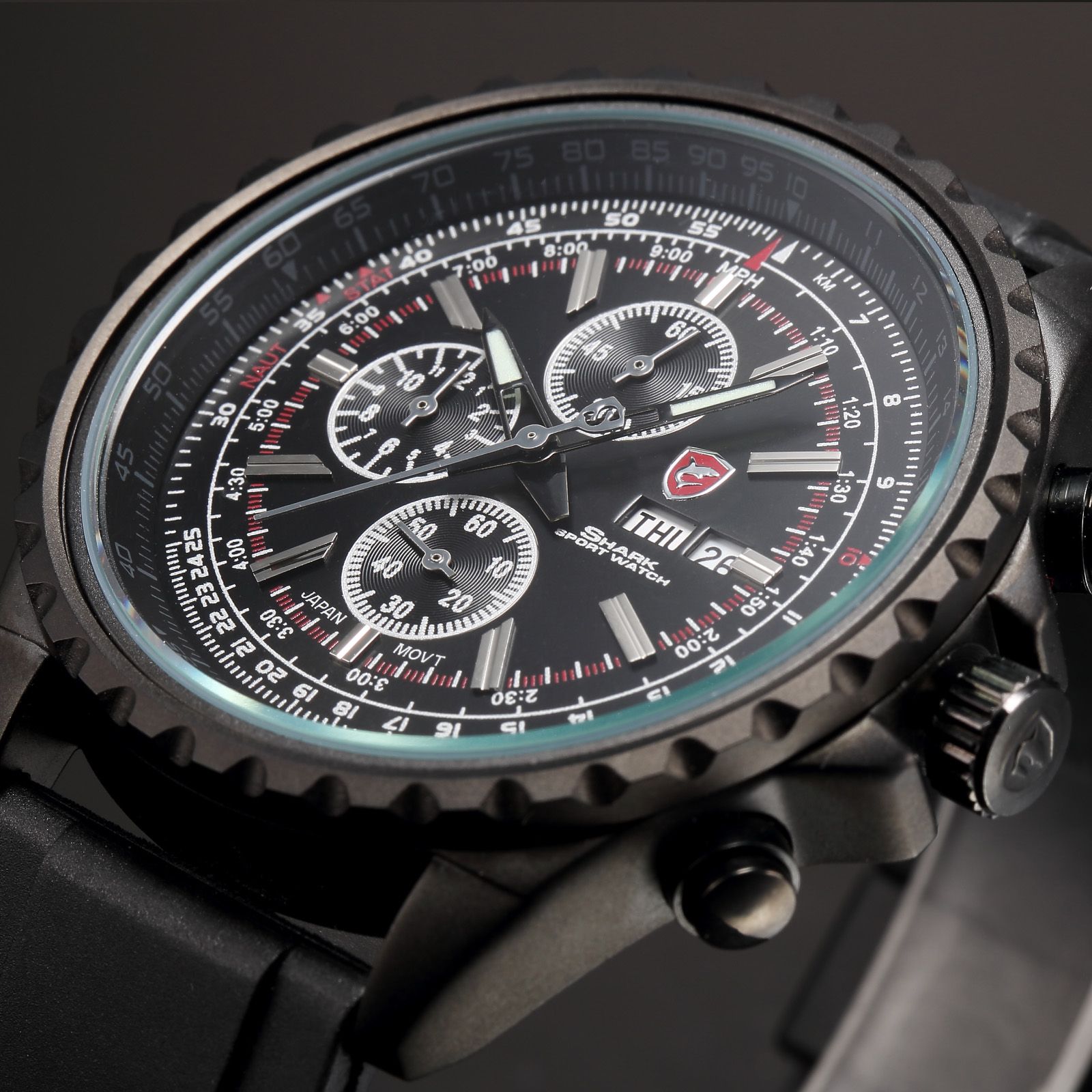 shark sport watch water resist 30m