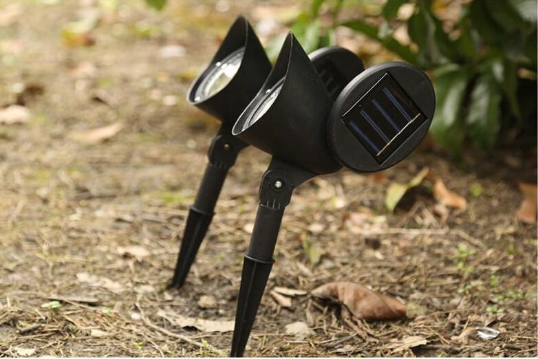 4er LED Luz Solar Set Lámpara Solar Blanco Cálido Jardín Campamento 