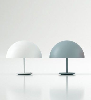 white dome table lamp