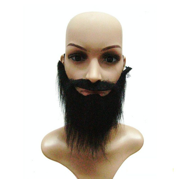 2021 New Halloween Masquerade Fake Eyebrow Mustache Black White Beard