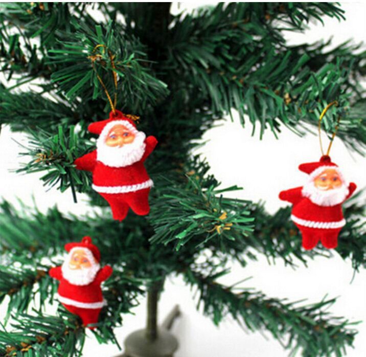 6ピース/ロットクリスマスツリーの装飾小型サンタクロースクリスマスの飾りのためのアクセサリーの装飾品を￥97 DHgate