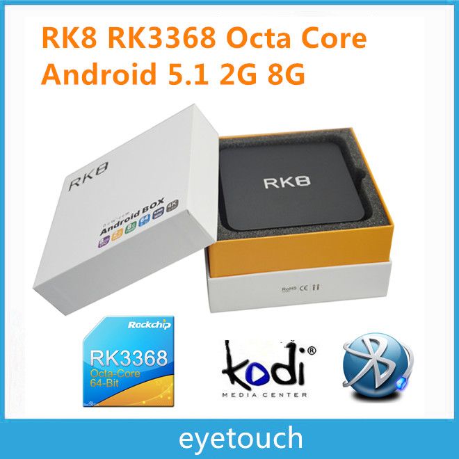 Xb 16 New Rk8 Octa Core Android5 1 1 Smart Tv Box Rk3368 Tv Box 2gb 8gb H 264 Bluetooth Wifi Xbmc Helix 14 2 Support Rj45 Hdmi 2 0 App Tv Box Digital Boxes For Tv