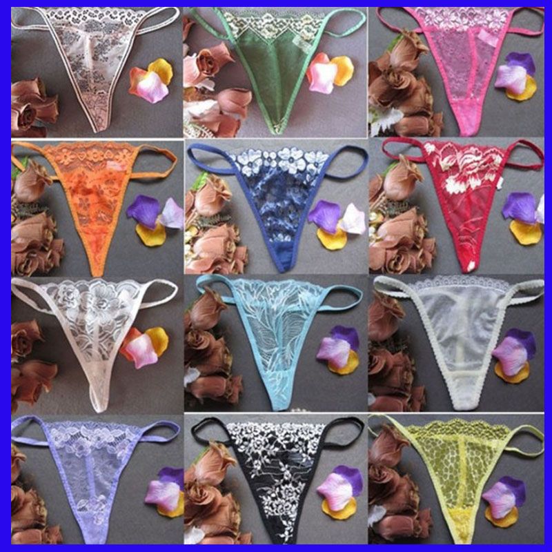 Compra Sexy Encaje Ropa Interior G String Thongs Panties T Volver Lencería  Mujer Lady Multicolor Floral Peen Bikini Panty Barato En Venta 190230 Barato  | Entrega Rápida Y Calidad | Es.Dhgate