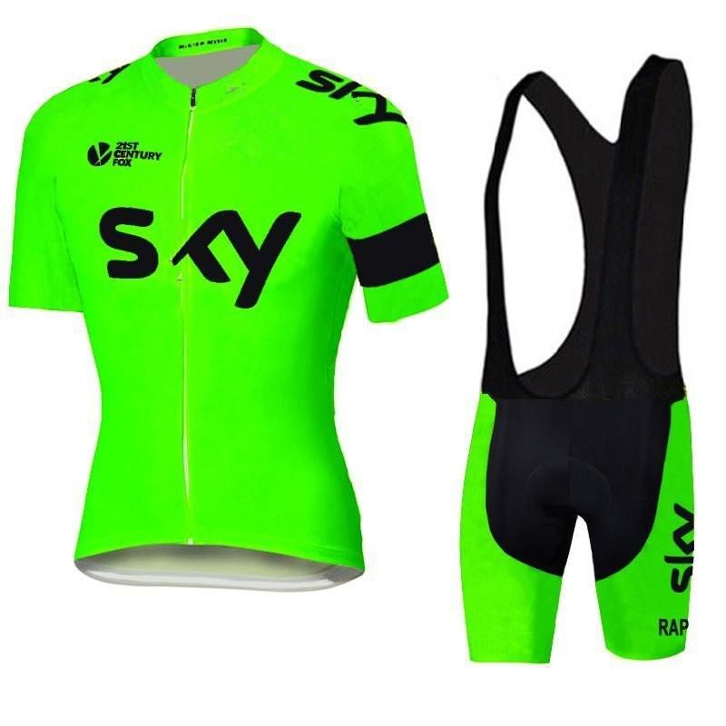 green cycling jersey