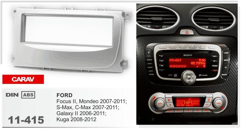 Grosshandel Carav 11 415 Top Qualitat Radio Fascia Fur Ford Focus Ii Mondeo S Max C Max Stereo Faszien Dash Cd Trim Installation Kit Von