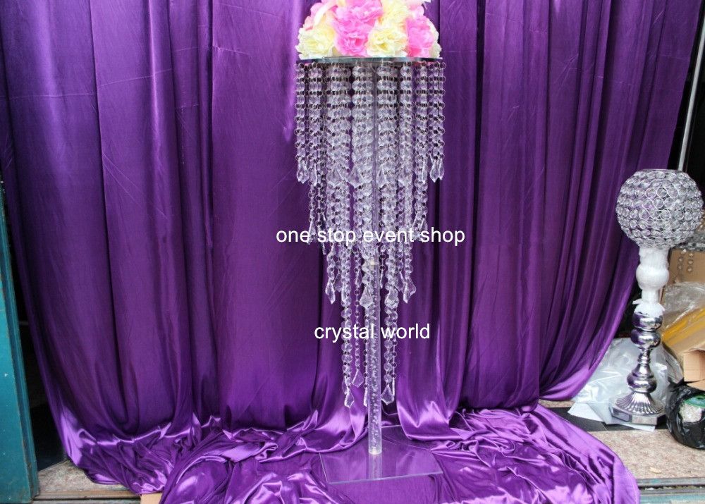 Crystal Beads Flower Vase Wedding Centerpieces Wholesale Party