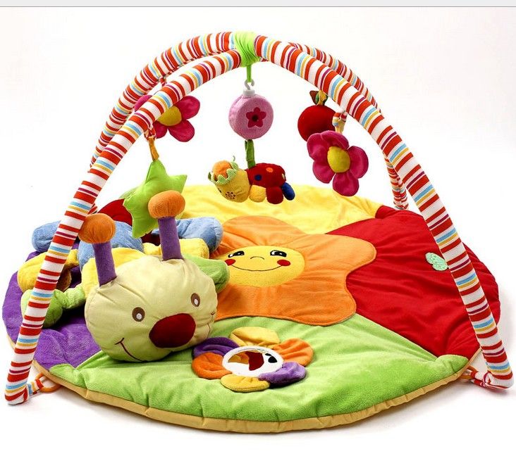 Baby Play Mat Colourful Game Blanket With Fitness Rack Crawling