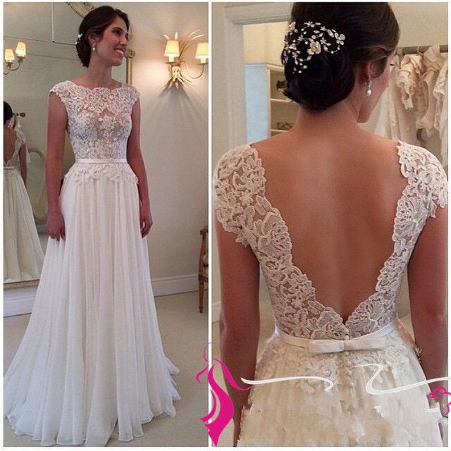 simple lace wedding dress