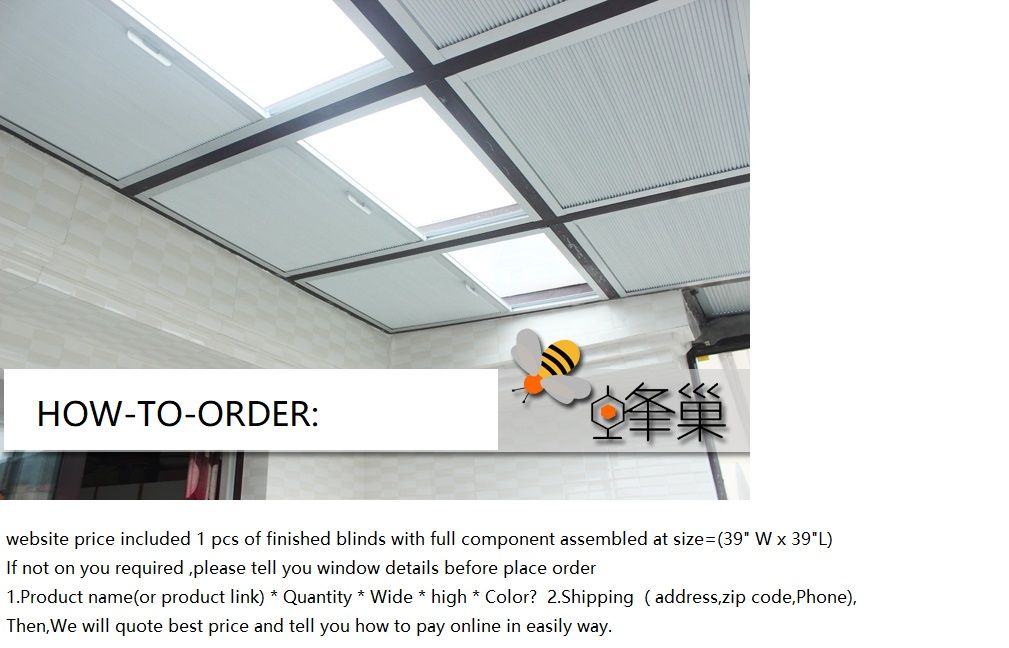 Grosshandel Motorisierte Skylight Roof Blackout Fenster Cellular Waben Jalousien Shades Fernbedienung Fertigen Jalousien Kontaktieren Sie Uns Fur Mehr