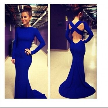 royal blue night dress