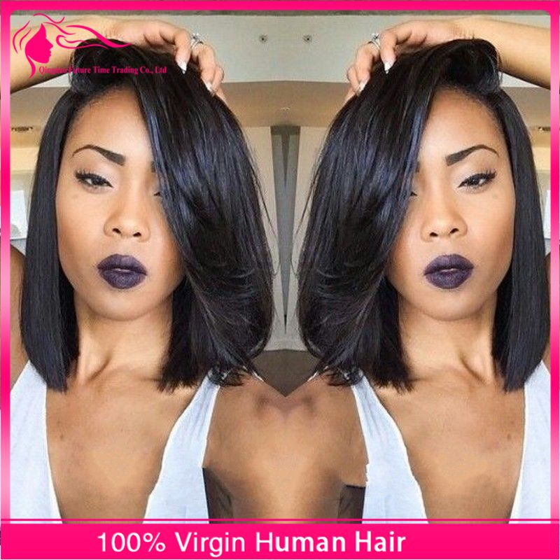 Hot Selling Brazilian 9a Bob Cut Wigs Human Hair Bob Full Lace Wig