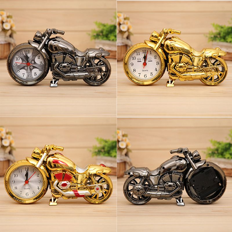 2020 Creative Motorcycle Motorbike Pattern Alarm Clock Desk Clock