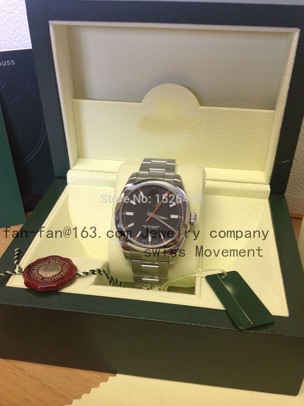 Quality Milgauss Black Dial 116400 Box 