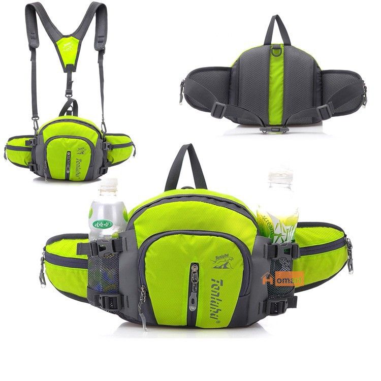 large fanny pack with water bottle holder