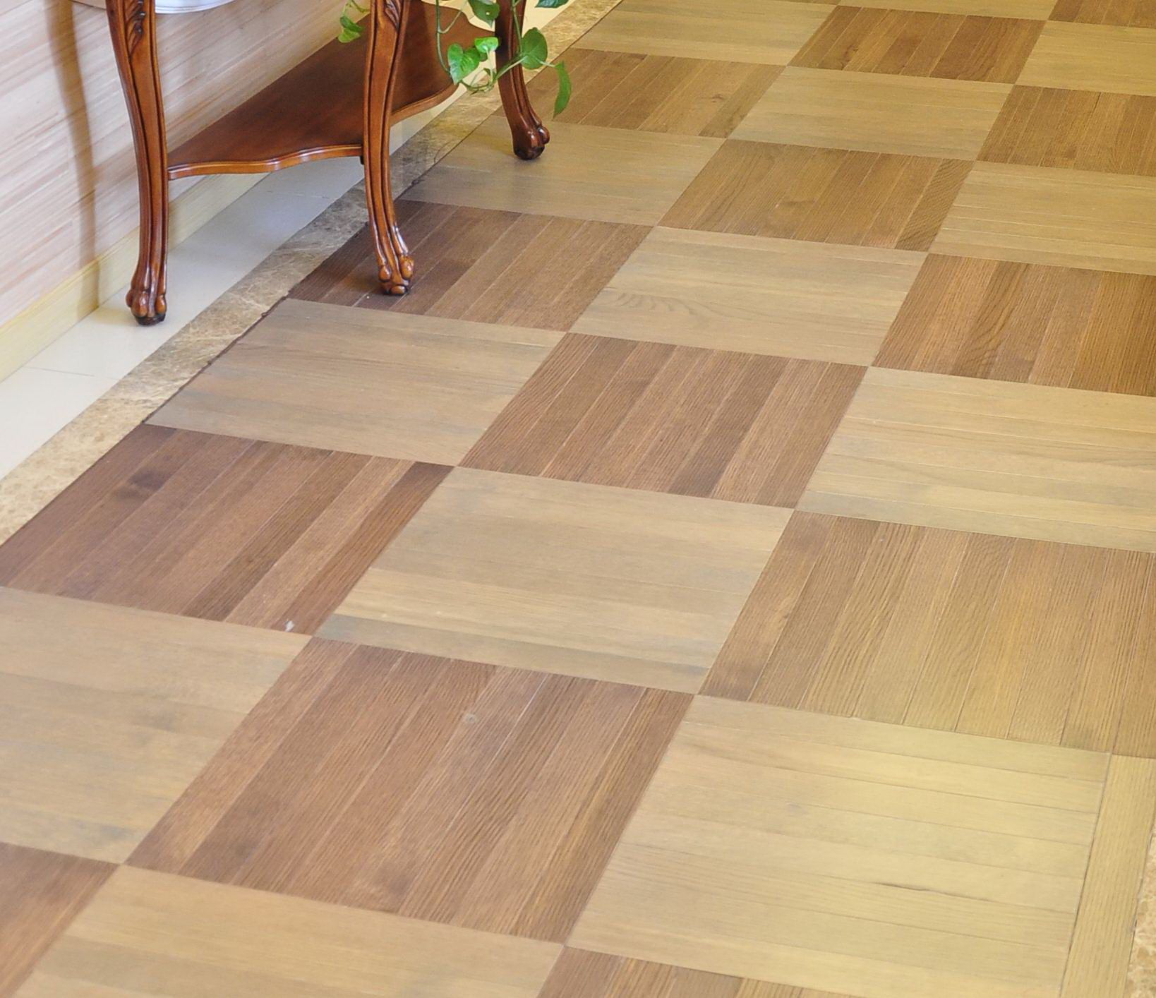 2020 European Style Oil Polygon Decorative Wood Floor Burmese