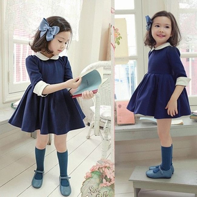 kids navy dress