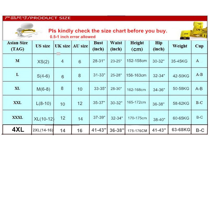 Caribbean Joe Swimsuit Size Chart