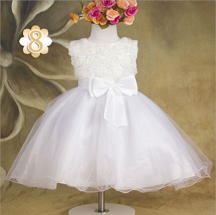 Flor Tutu Niñas Niño 3D Princesa Party Capas Bow Kids Formal Dress Girls Princesa Vestido Rojo Flor Tutu Niñas Niño 3D Princesa Party Capas Bow Kids Formal Dress Girls Princesa Vestido Rojo