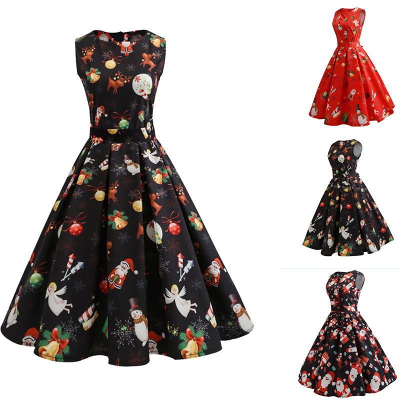 cute red christmas dresses