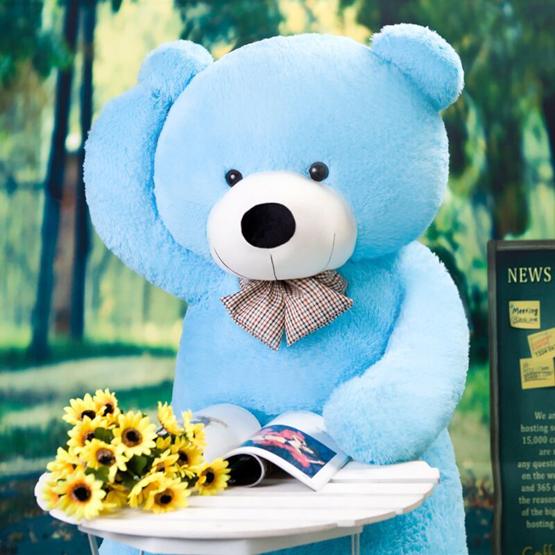 sky blue colour teddy bear
