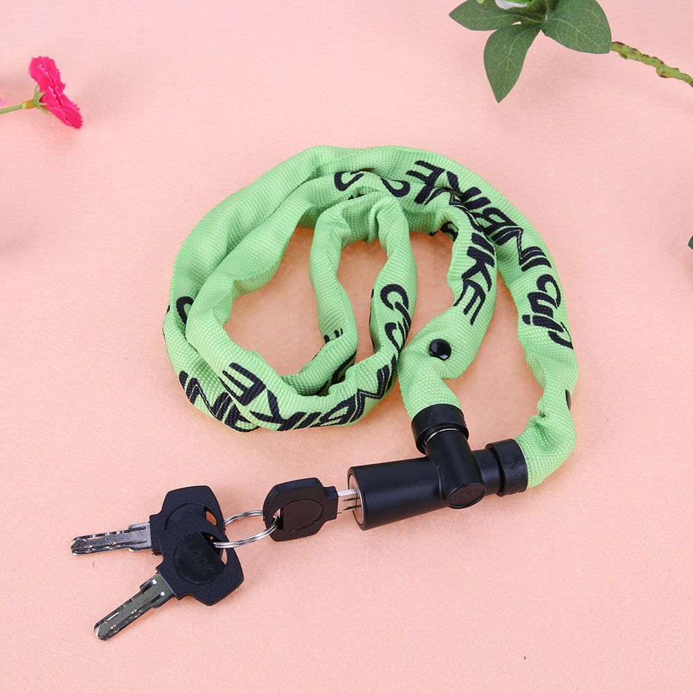 2021 Bicycle Lock For MTB Road Bike Anti Theft Dustproof Lock Cover Castle Bicycle Chain Lock 1m