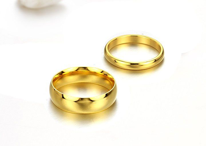 Fine High Quality 14K Solid Gold Wedding Rings For Couple Women And Men Wedding Jewelry From Wz