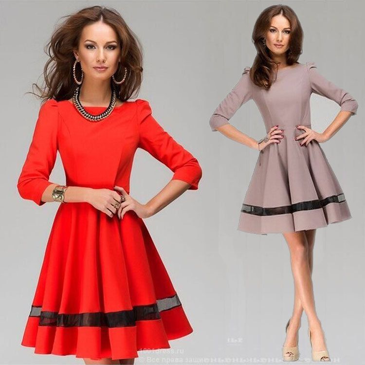 pleated work dress