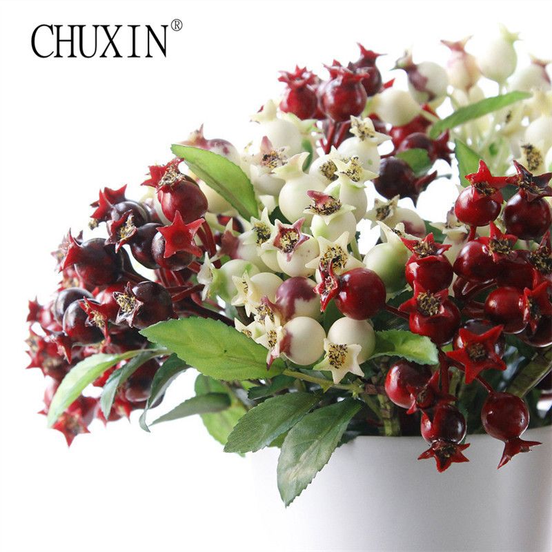 2019 New Artificial Fruit Berries Bluberry Guava High Simulation