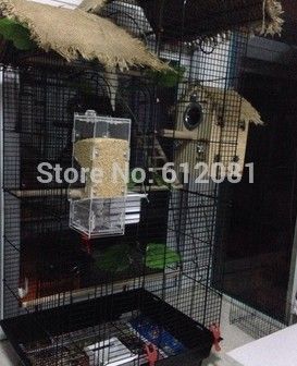 bird cage feeder no mess