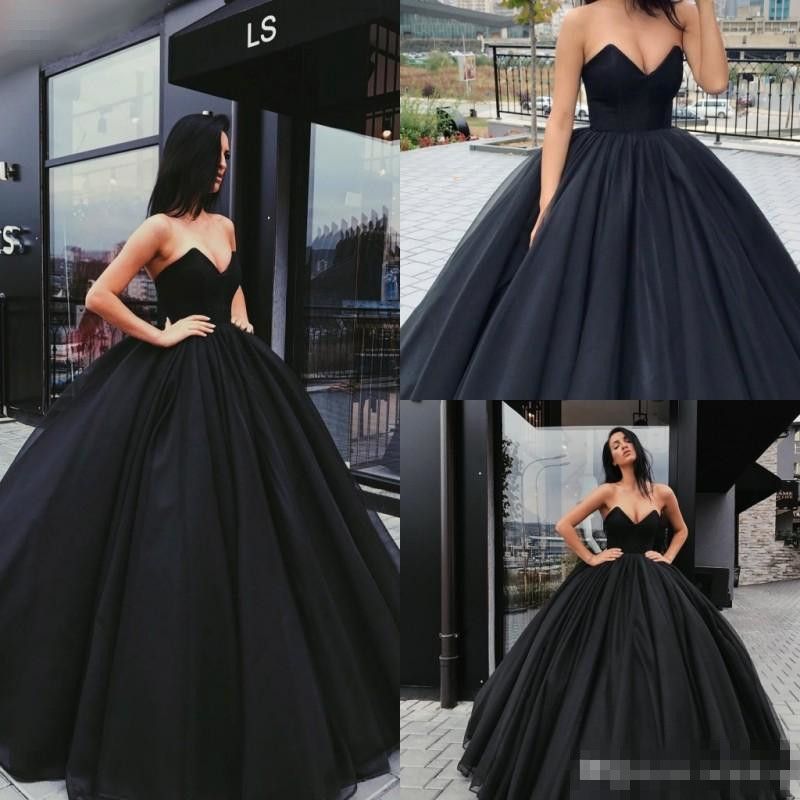 black prom gown