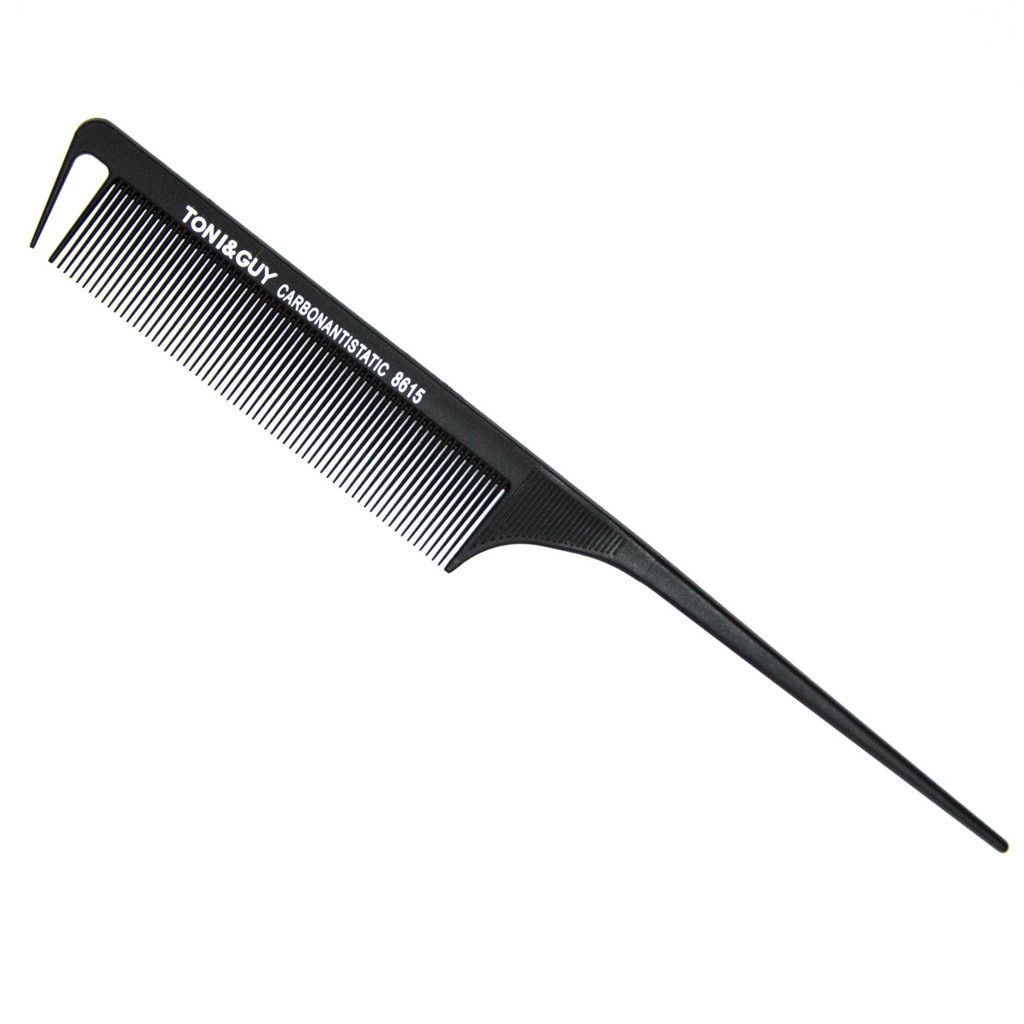 Toni&Guy Carbon Anti Static Metal Tip Graphite Rat Tail Combs