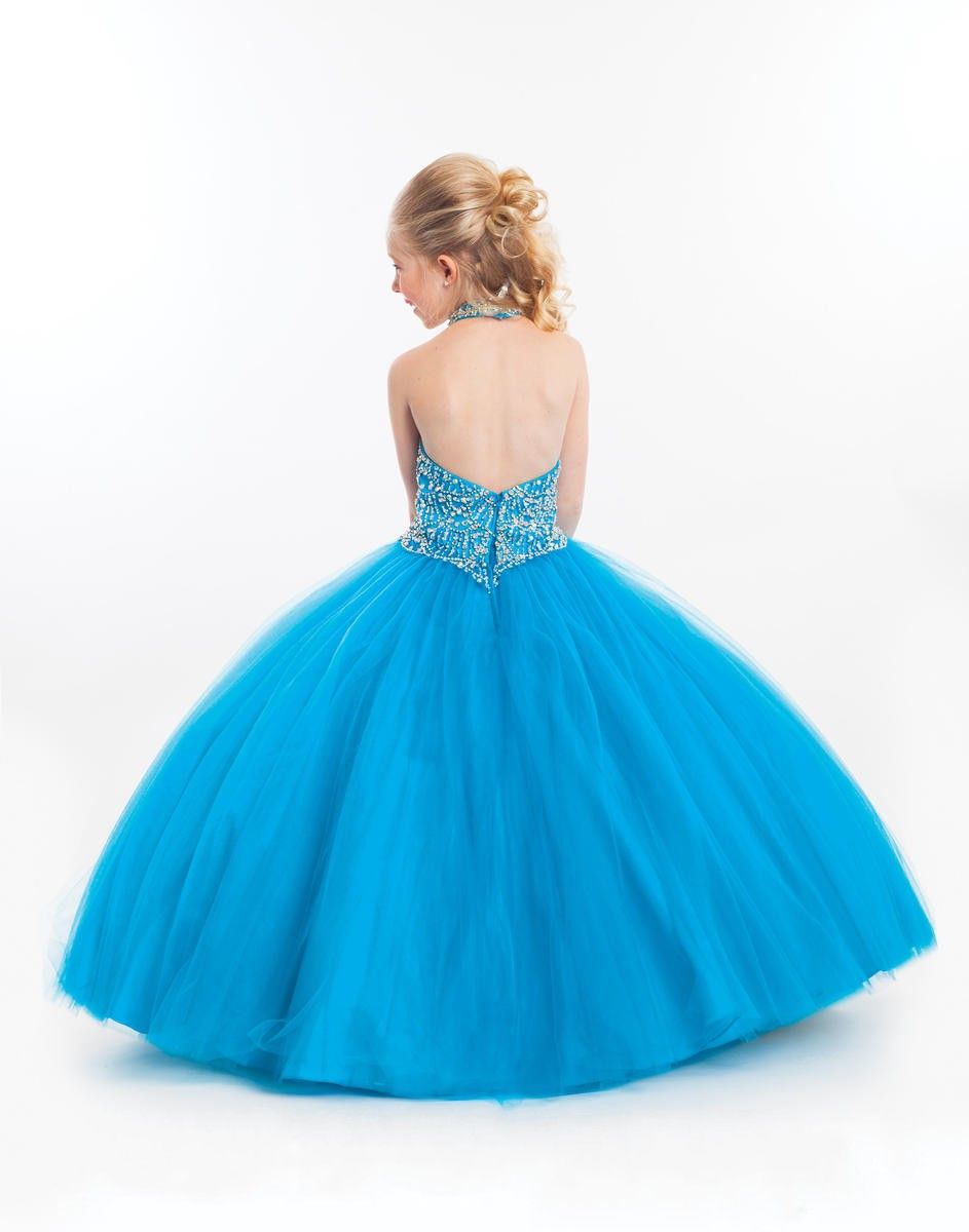  Spring Dresses for Girls Toddler Baby Girl Embroidered Tutu  Ball Gown Lace Dresses with Headwear Backless Dress Girl Dresses Size 10-12  Blue : Sports & Outdoors