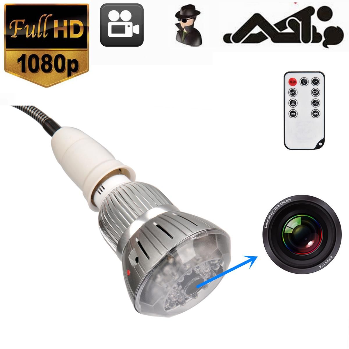 2020 WOW SPY HIDDEN LED Light Bulb Camera Mini DV Night Vision Voice