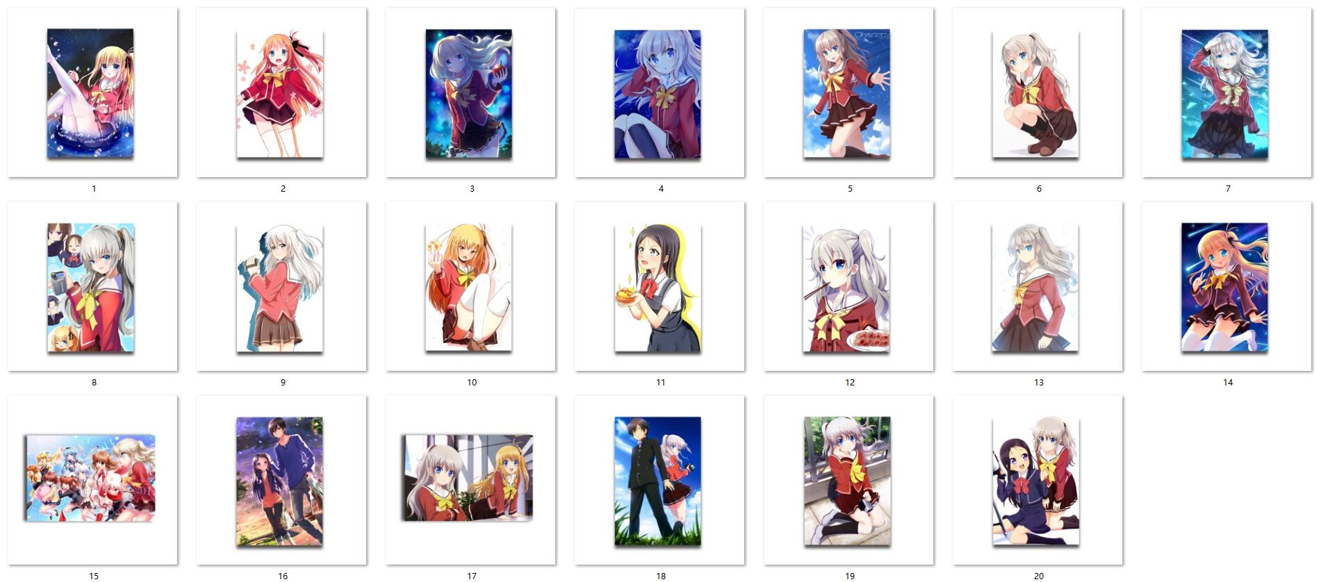 hot anime Charlotte (anime) characters tomori nao & nishimori yusa Custom canvas painting Sharotto Ayumi Otosaka hot anime Charlotte (anime) characters tomori nao & nishimori yusa Custom canvas painting Sharotto Ayumi Otosaka